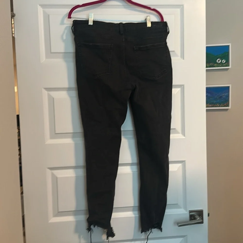 Just USA Black Distressed Skinny Jeans Womens Size 13 - Picture 2 of 6